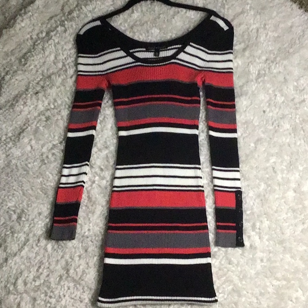 Derek Heart Sweater MIdi Dress